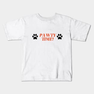 PAWTY TIME Pet Birthday Party tshirt decor Kids T-Shirt